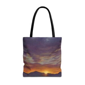 Sunset Oil Painting Tote Bag (AOP)